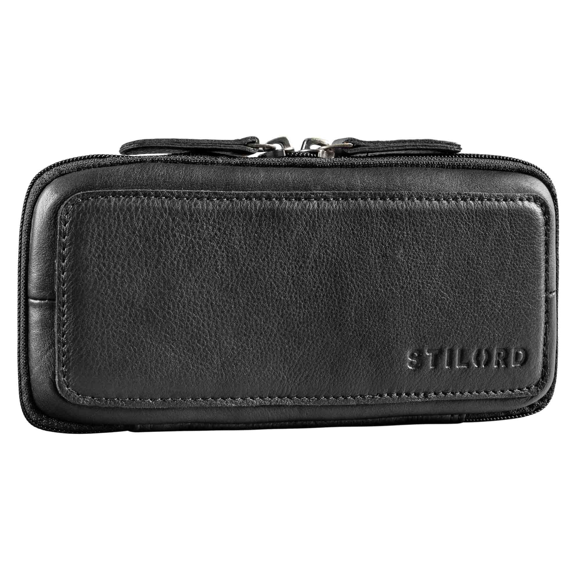 STILORD Ted Etui Klein Leer ideaal als Pennenzak Vintage Brillendoos Werk Accessoire Pencil Make-Up Tasje Echt Leer Kleur:cognac - bruin STILORD Ted Etui Klein Leer ideaal als Pennenzak Vintage Brillendoos Werk Accessoire Pencil Make-Up Tasje Echt Leer Kleur:cognac - bruin