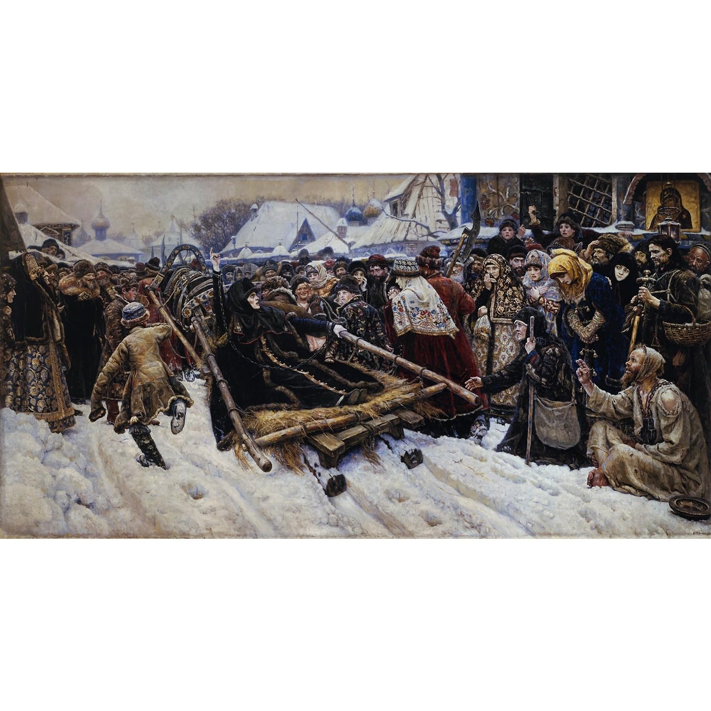 Impression giclée Vasily Surikov Boyarina Morozova 101x127 cm toile haut de gamme