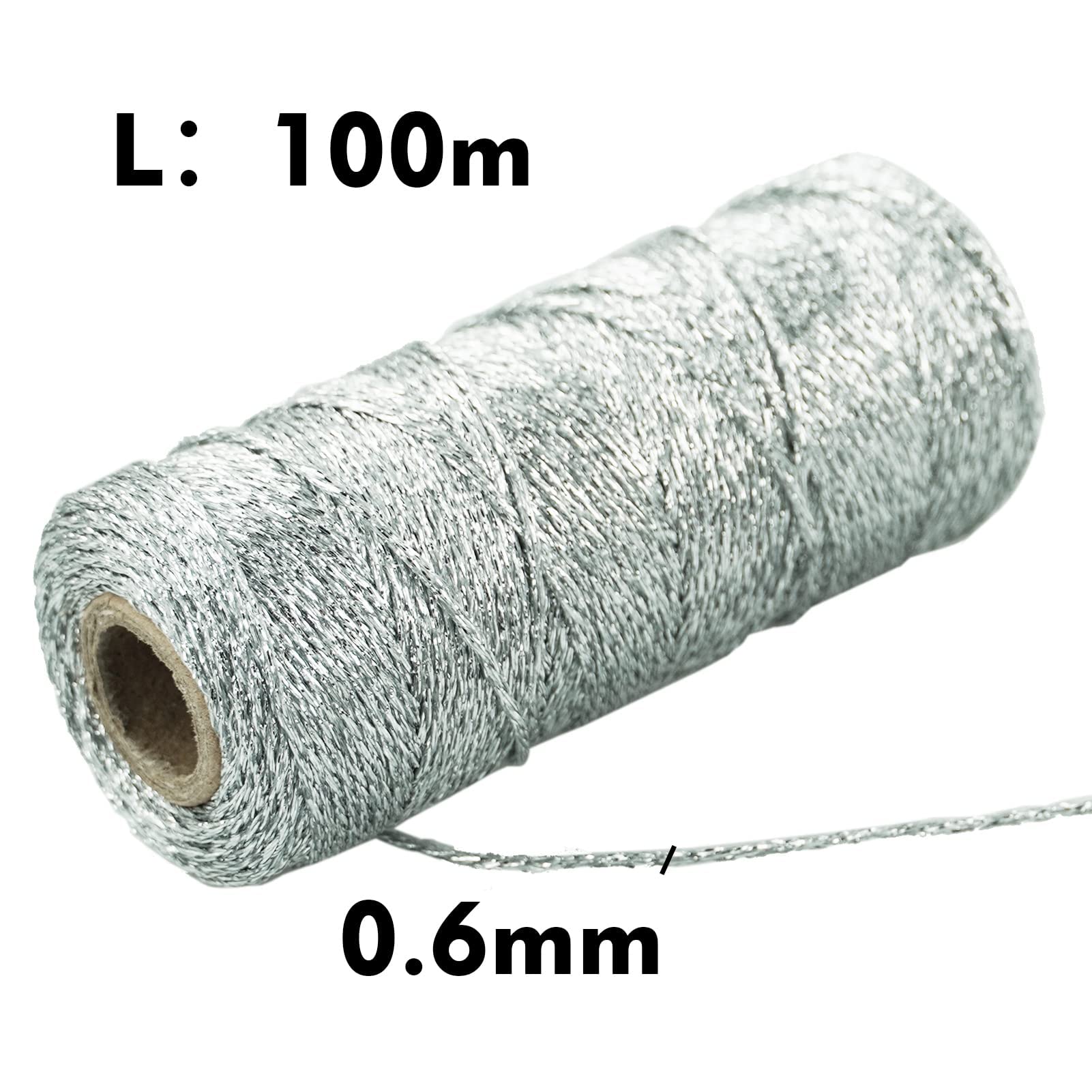 VEGCOO Fil Noel étallique Cordon 1,5 X 100 Corde Et 20 Cordes à étiquettes De Loisirs VEGCOO Fil Noel étallique Cordon 1,5 X 100 Corde Et 20 Cordes à étiquettes De Loisirs