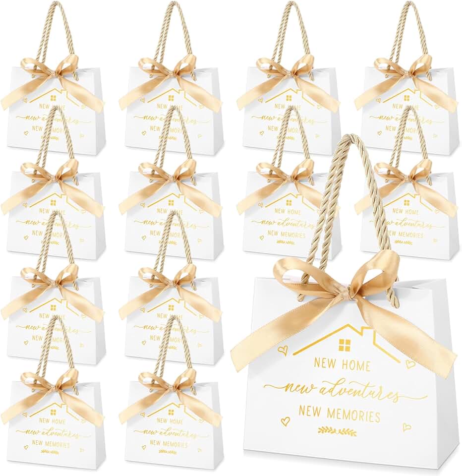 Housewarming Gift Bags with Ribbon