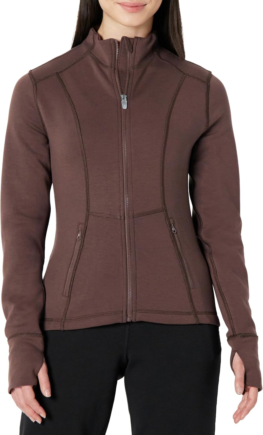 Amazon Essentials Women's Active Sweat Slim-Fit Zip Through Jacket