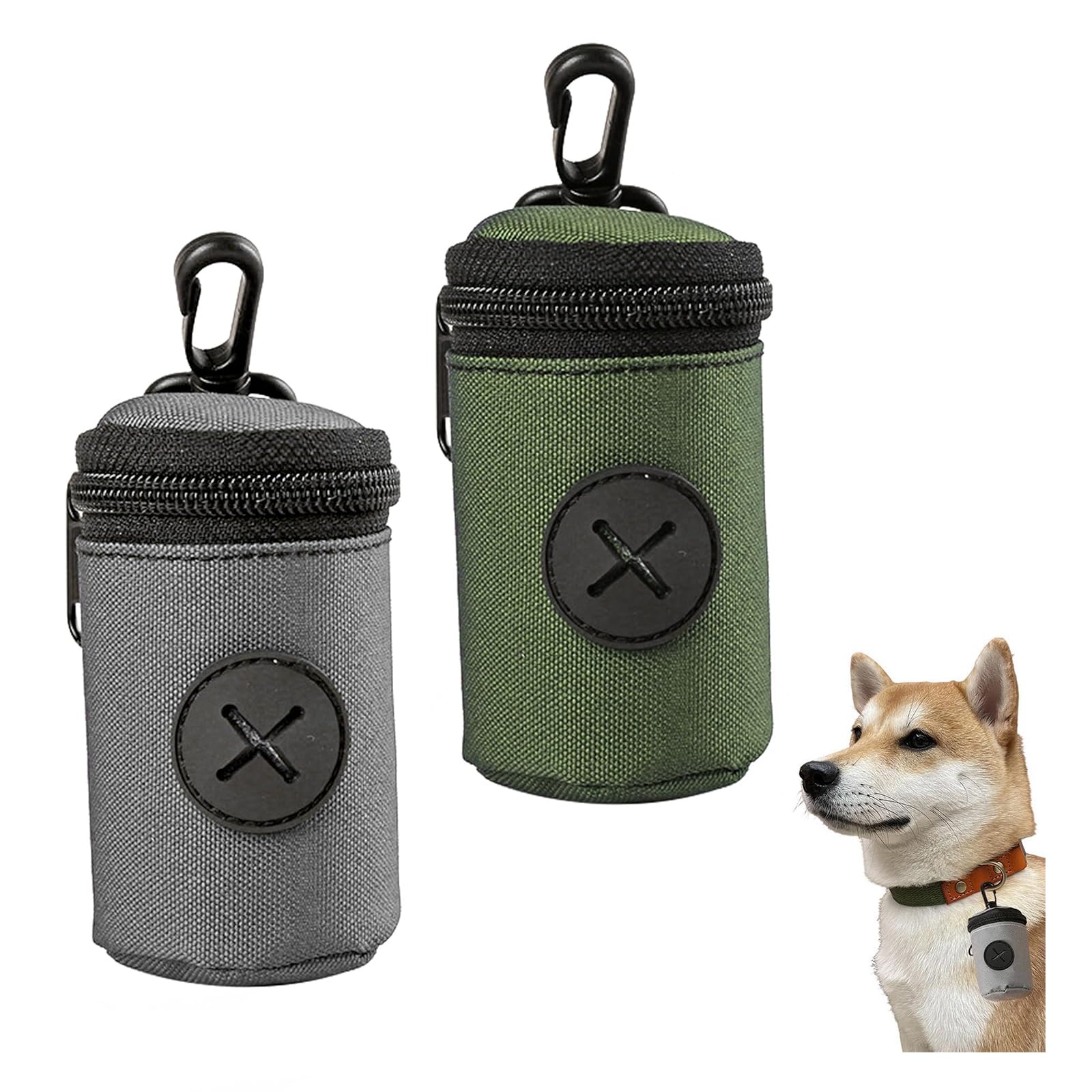 Dog Poop Bag Holder,2 Pcs Quick-Access Dog Poo Bag Holder Dispenser
