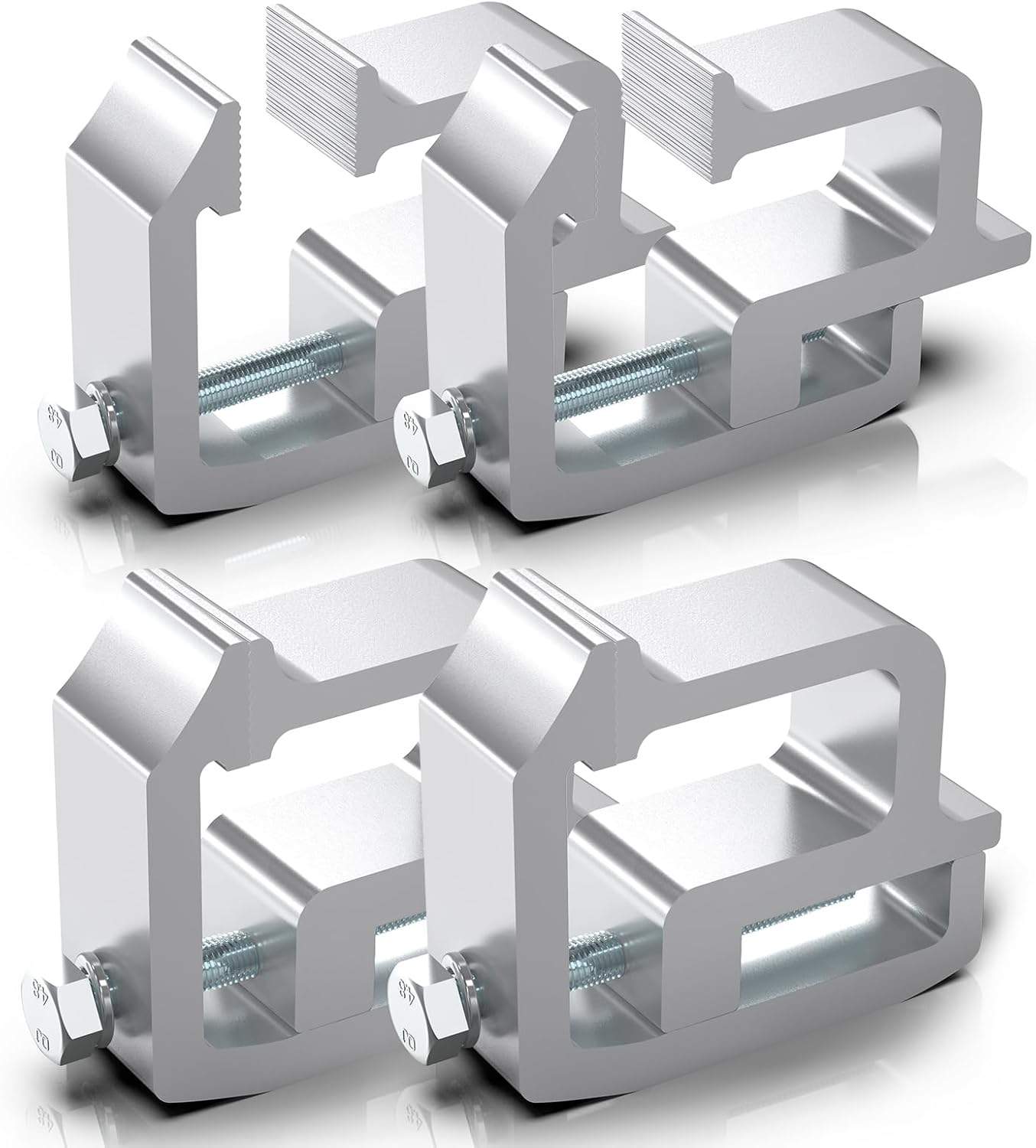 ovsor Truck Topper Camper Clamps 4 Pack Sliver Truck