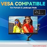 Portable Monitor 15.6 inch, 72% sRGB 1080P HDR FHD, Adjustable Bracket, Laptop Dual C to C & HDMI Second Monitor for PC, Phone Mac PS4/PS5 Gaming Display, Zero Bezel VESA-Protection Package