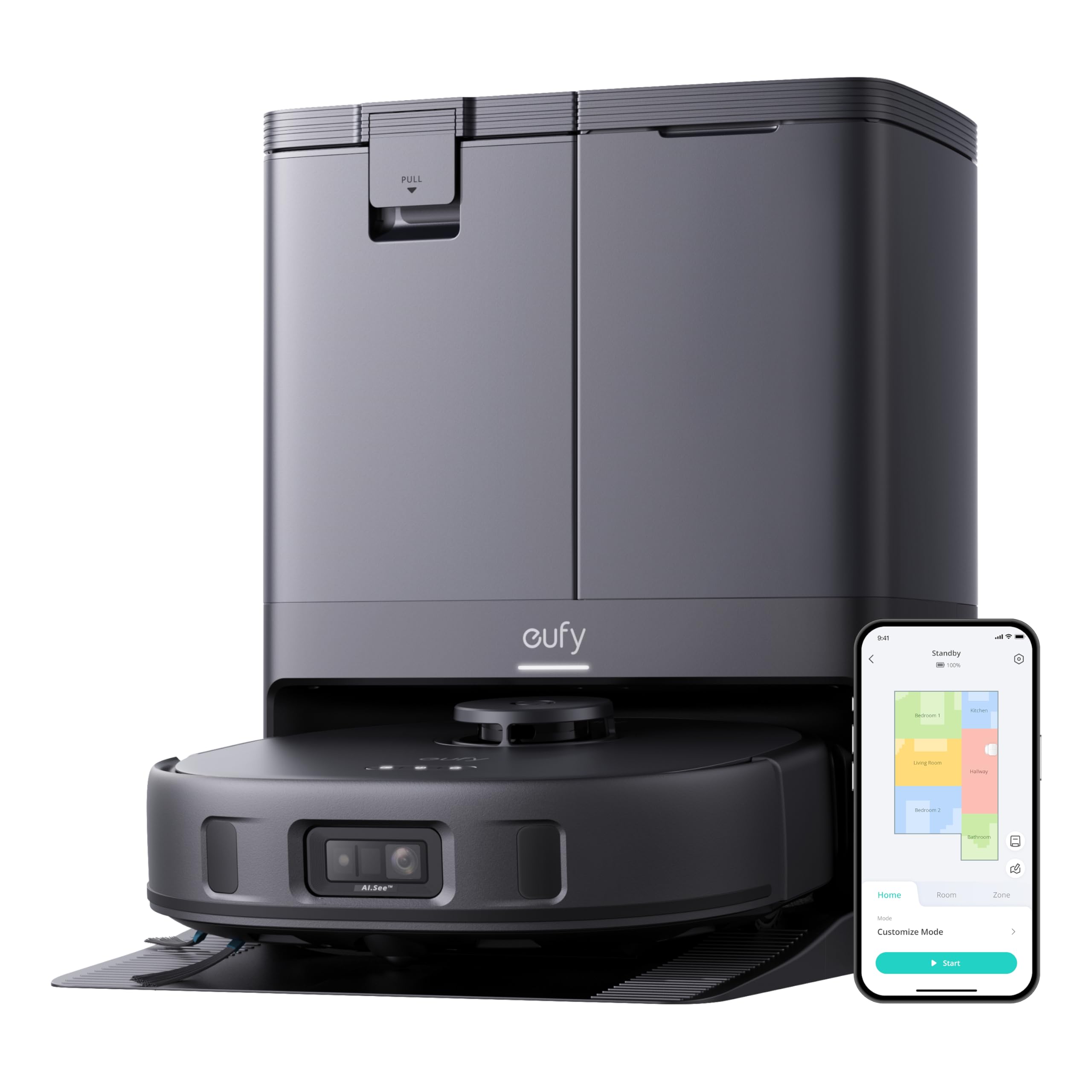 Anker Eufy 　X10 Pro Omni Anker eufy X10 Pro Omni Robot Vacuum Cleaner with Mop, 8000Pa