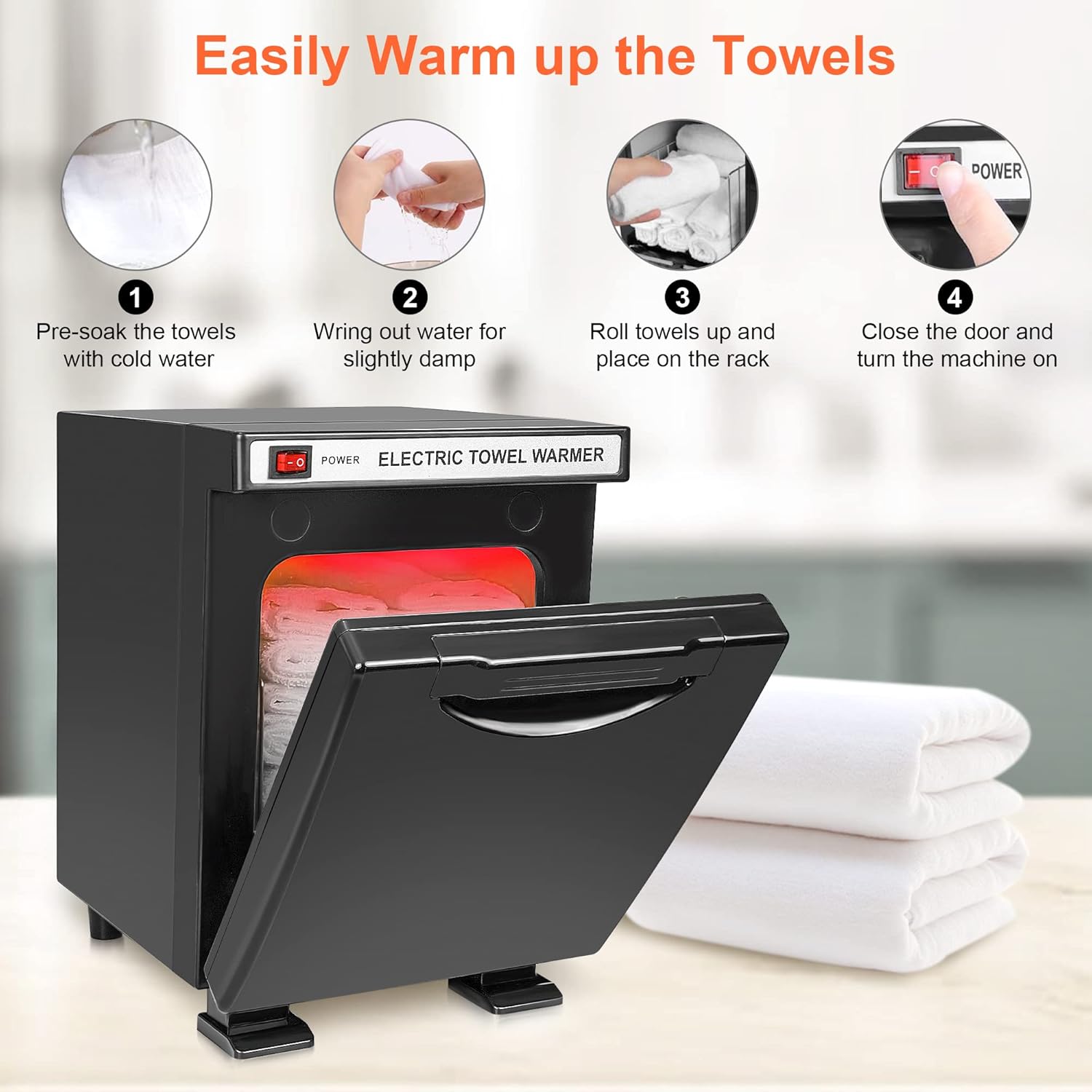 Mini Hot Towel Warmer Professional 5L Small Towels Heating Cabinet with Fast Heating and Constant Temperature Function, Facial Towel Warmers for Spa, Bathroom, Barber, Salon, Esthetician, Beauty, Home : Beauty & Personal Care