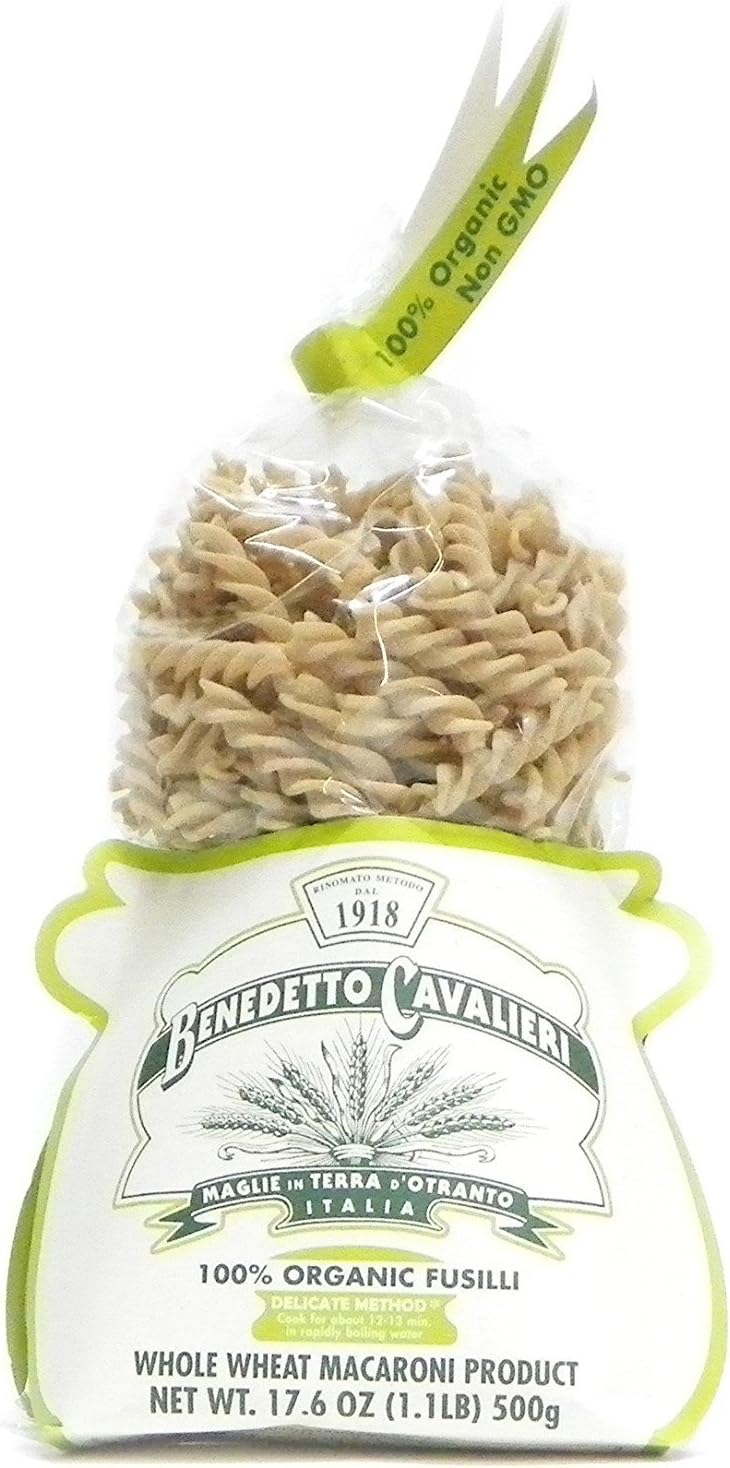 DE MEDICI IMPORTS Organic Ww Fusilli Pasta, 17.6 OZ