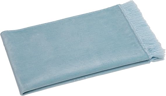 Modefa Muslim Velvet Prayer Rug Solid Simple (Baby Blue)