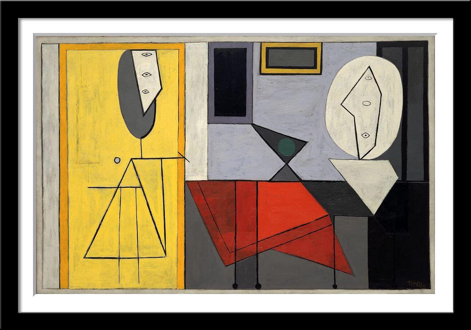 Tallenge - Pablo Picasso - The Studio - Small Framed Poster(Paper,12x17 inches, MultiColour)