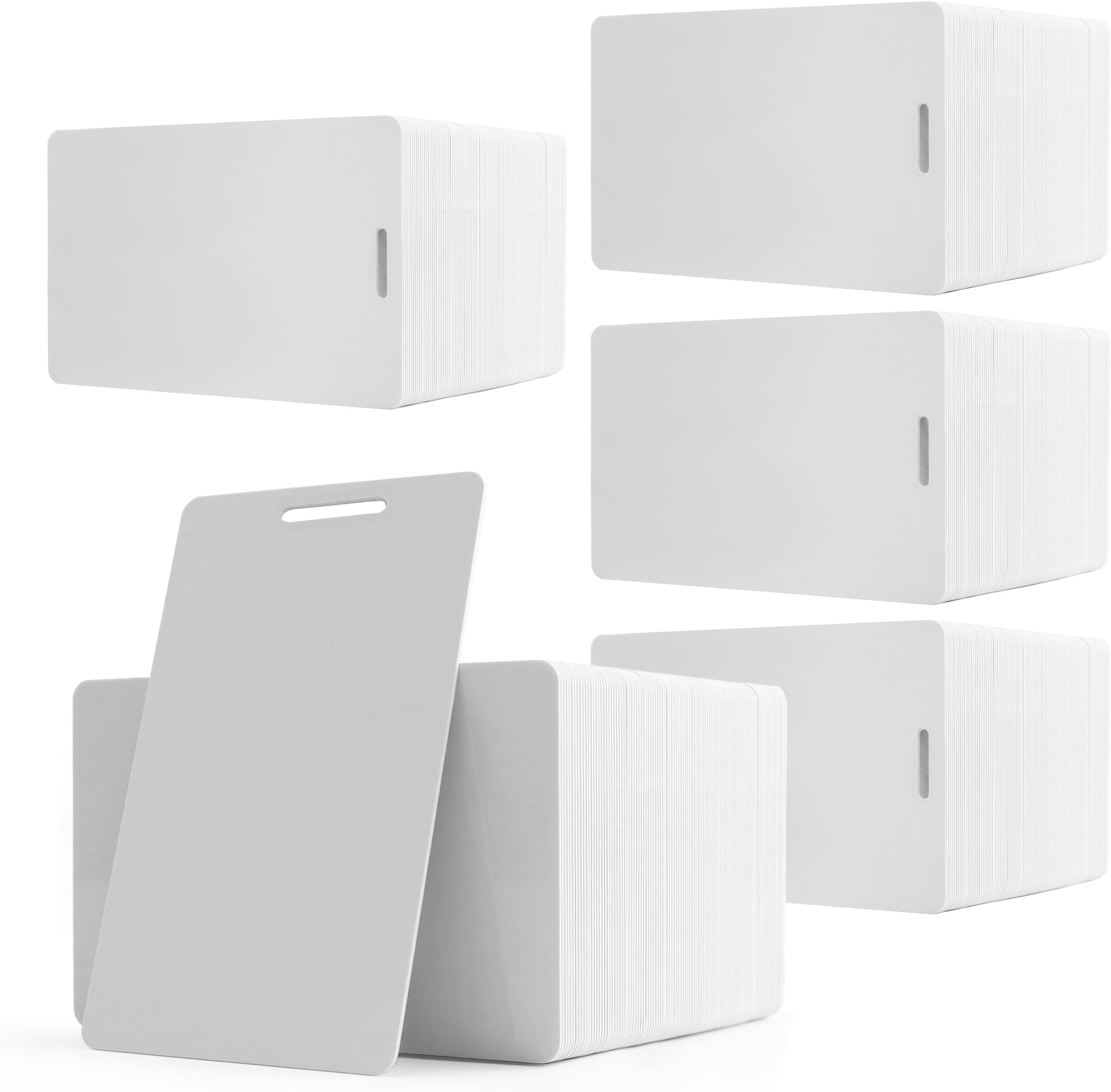 ID Badge EasyIDea Lot De 100 Cartes En PVC CR80 De Taille Standard Bleu Roi 30 Carte Plastique