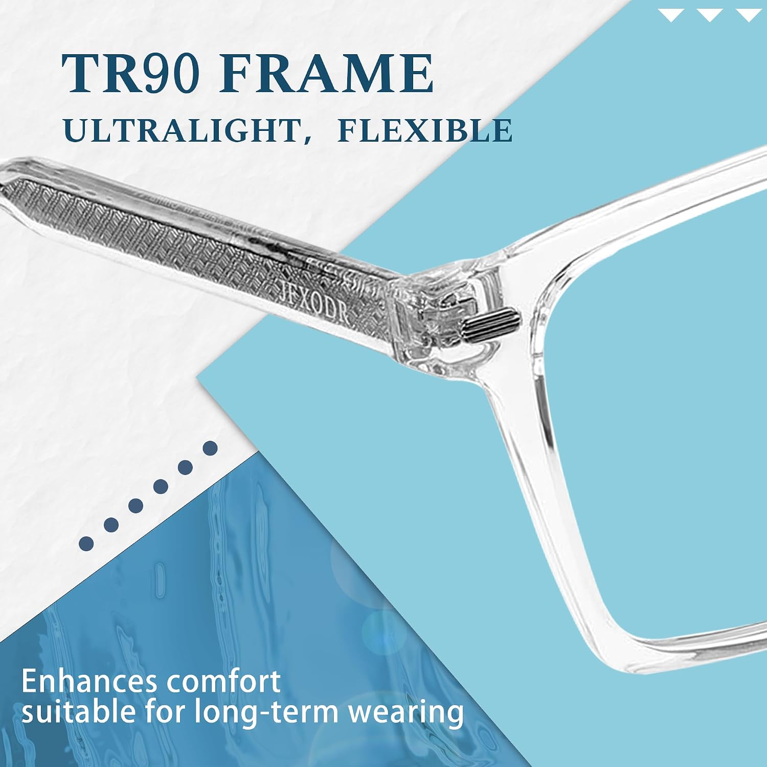 Men's Blue Light Blocking Glasses, Fake Computer Screen Gaming Glasses Anti Eyestrain & UV Glare RF6201
