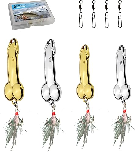 Miniatura 14 de Señuelo de pesca de lubina, cucharas de pesca, señuelos de pesca de superficie con anzuelos de tres puntas, señuelos de pesca de trucha, aparejos de