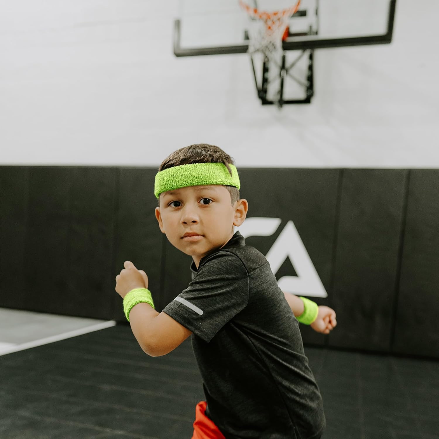 Suddora Sweatbands for Kids, Moisture Wicking 2 Wristbands and 1 Headband Set, Soft and Skin-Friendly Fabric, Moisture-Wicking Athletic Sweat Bands for Basketball, Baseball, Soccer - Image 7