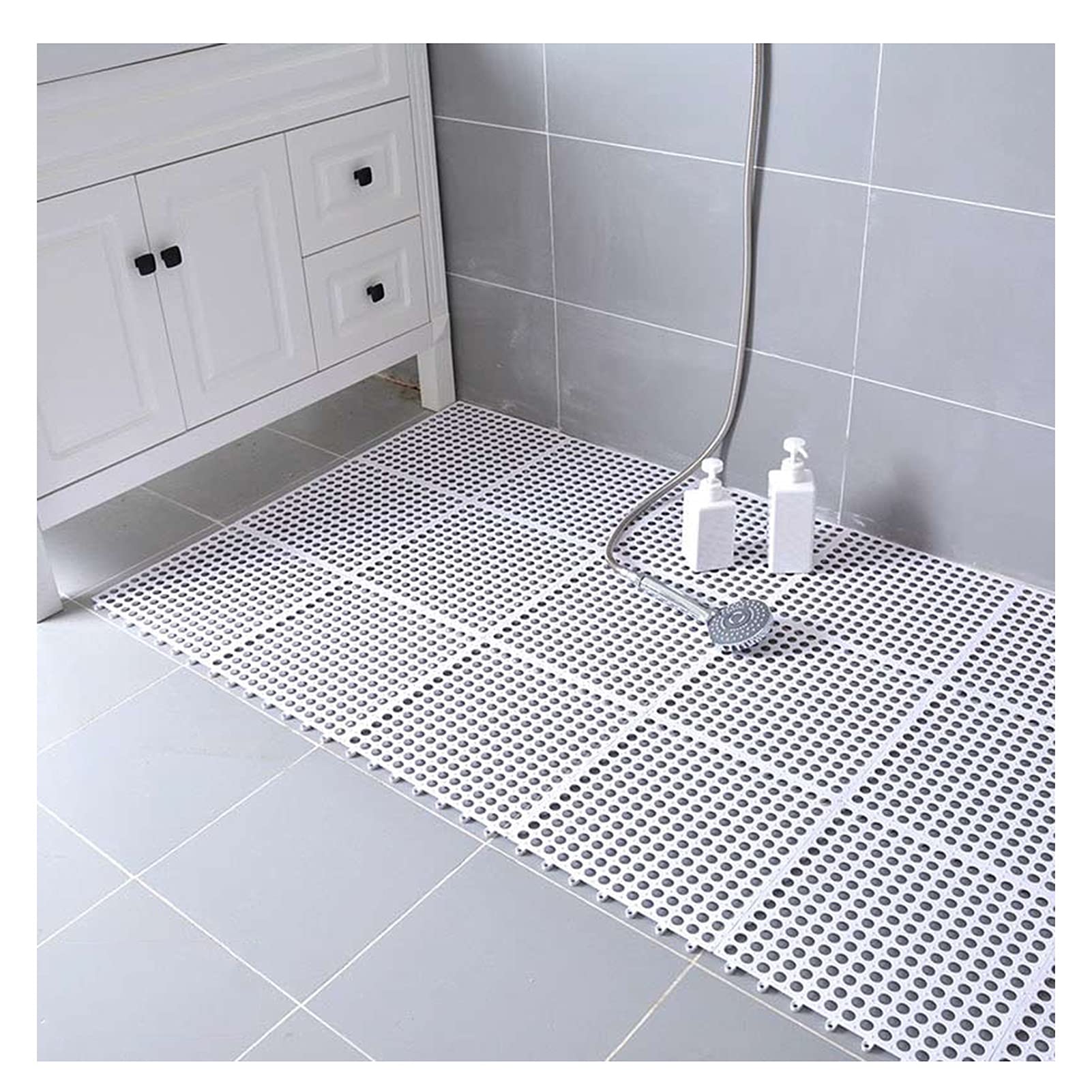 Tapis de bain antidérapant en bois pour douche cuisine et piscine