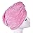 YYXR Microfiber Hair Drying Towel Ultra Absorbent Twist Hair Turban Drying Cap Hair Wrap (Pink)