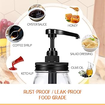 Amazon.co.jp: 4セット シロップポンプディスペンサー