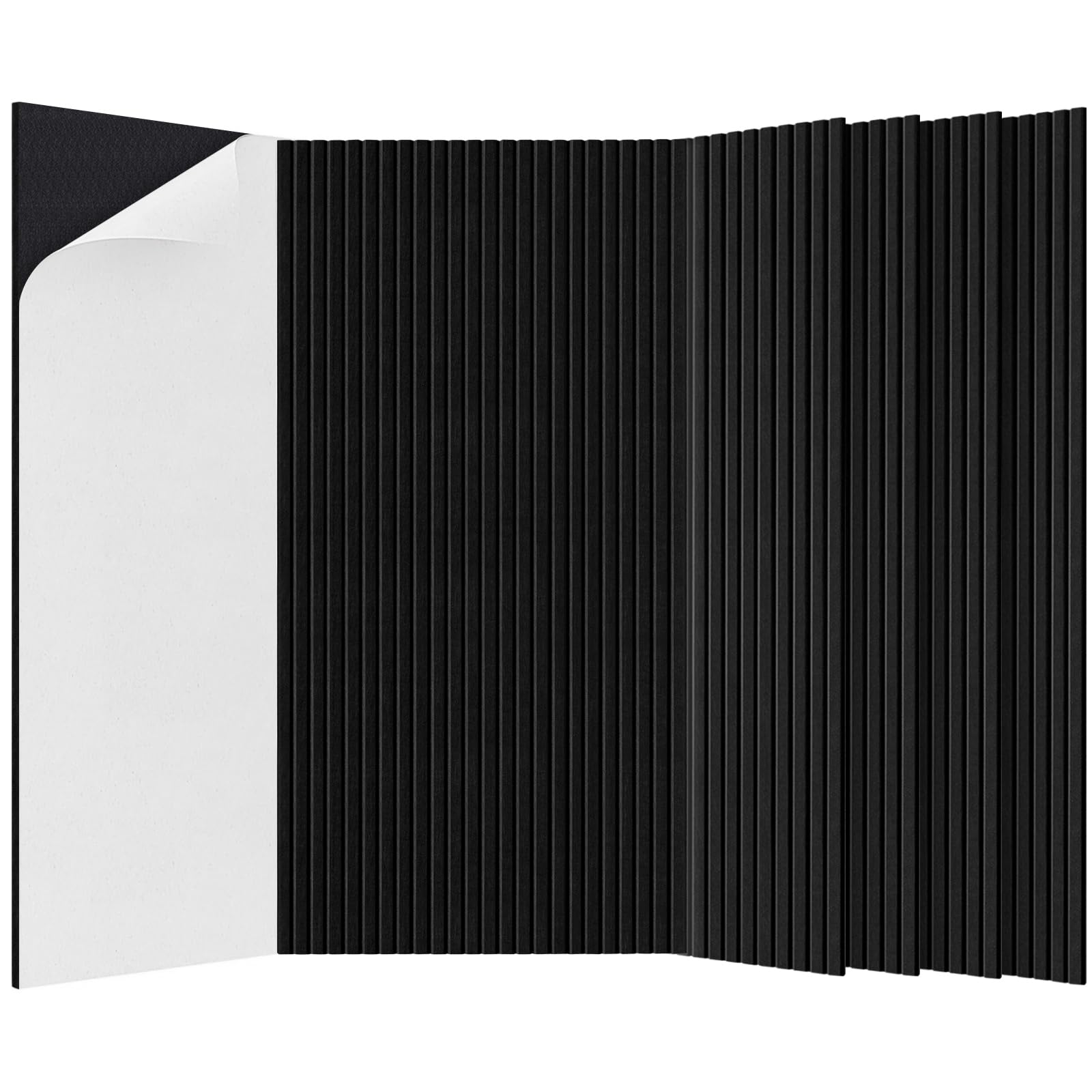 5 Pack Acoustic Panels,47.2x23.6x0.4 inch Acoustic Wall Panels,Large Soundproof Panels,Self-Adhesive Sound Proof panels for Walls,Acoustic Treatment for Recording Studio&Office,Black