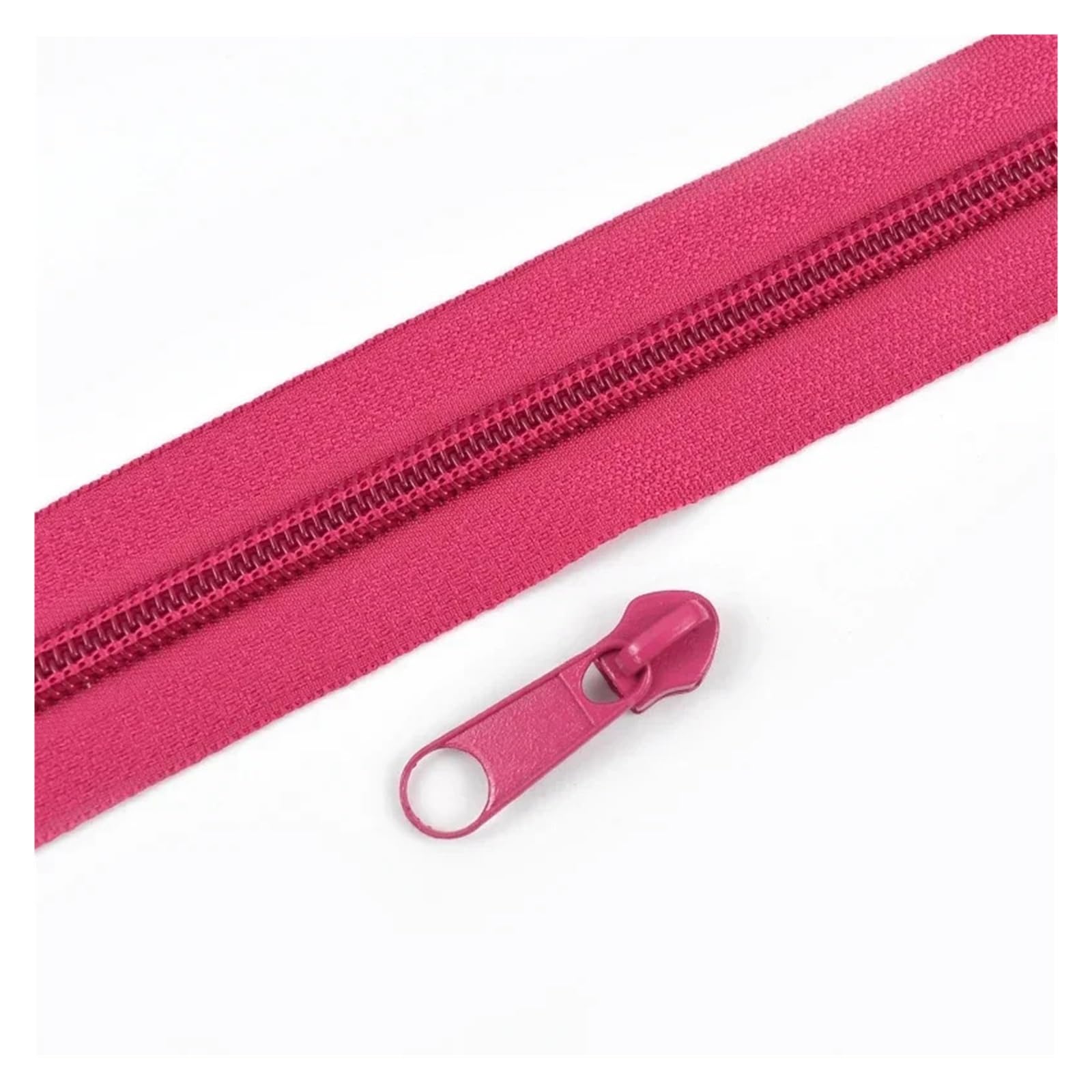 2/5/10M 3# 5# Sewing Zippers at the Meter with Slider Rainbow Nylon Zipper Tape Zips Garment Decorative Zip Repair Kits(Pink,5MZips 5PcsSliders)