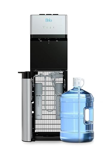 Brio Enfriador de agua de carga inferior sin línea serie 520 con filtro de agua integrado de 2 etapas