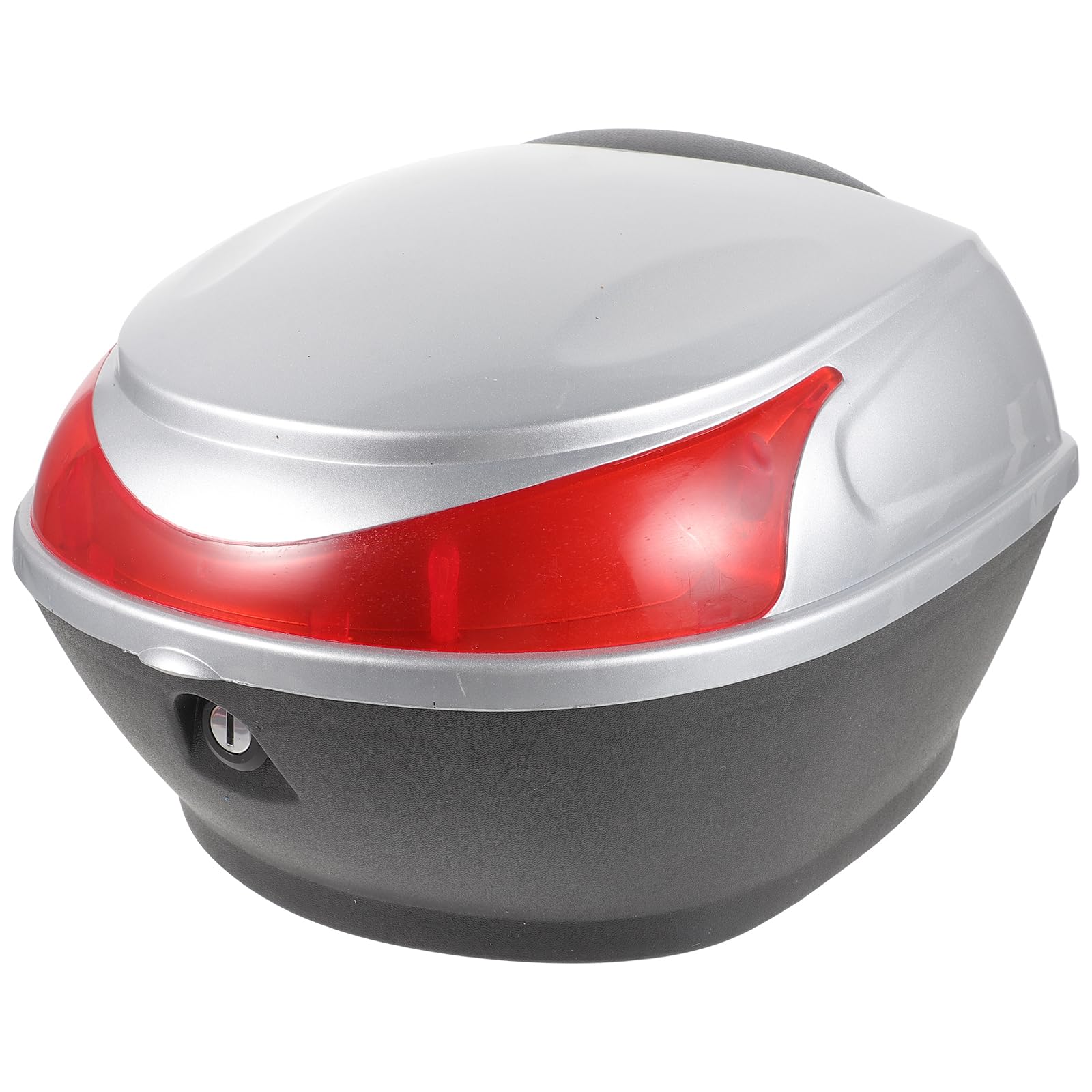 VICASKY Motorcycle Top Case, Tour Tail Box Scooter Trunk Luggage Case for Helmet Storage, Lockable Waterproof Carrier, Easy Installation