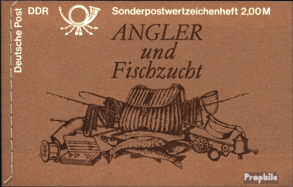 Prophila Collection DDR MH9v 2 (Completa Edizione) 1988 Pesce (Francobolli per i Collezionisti) Acqua Animali