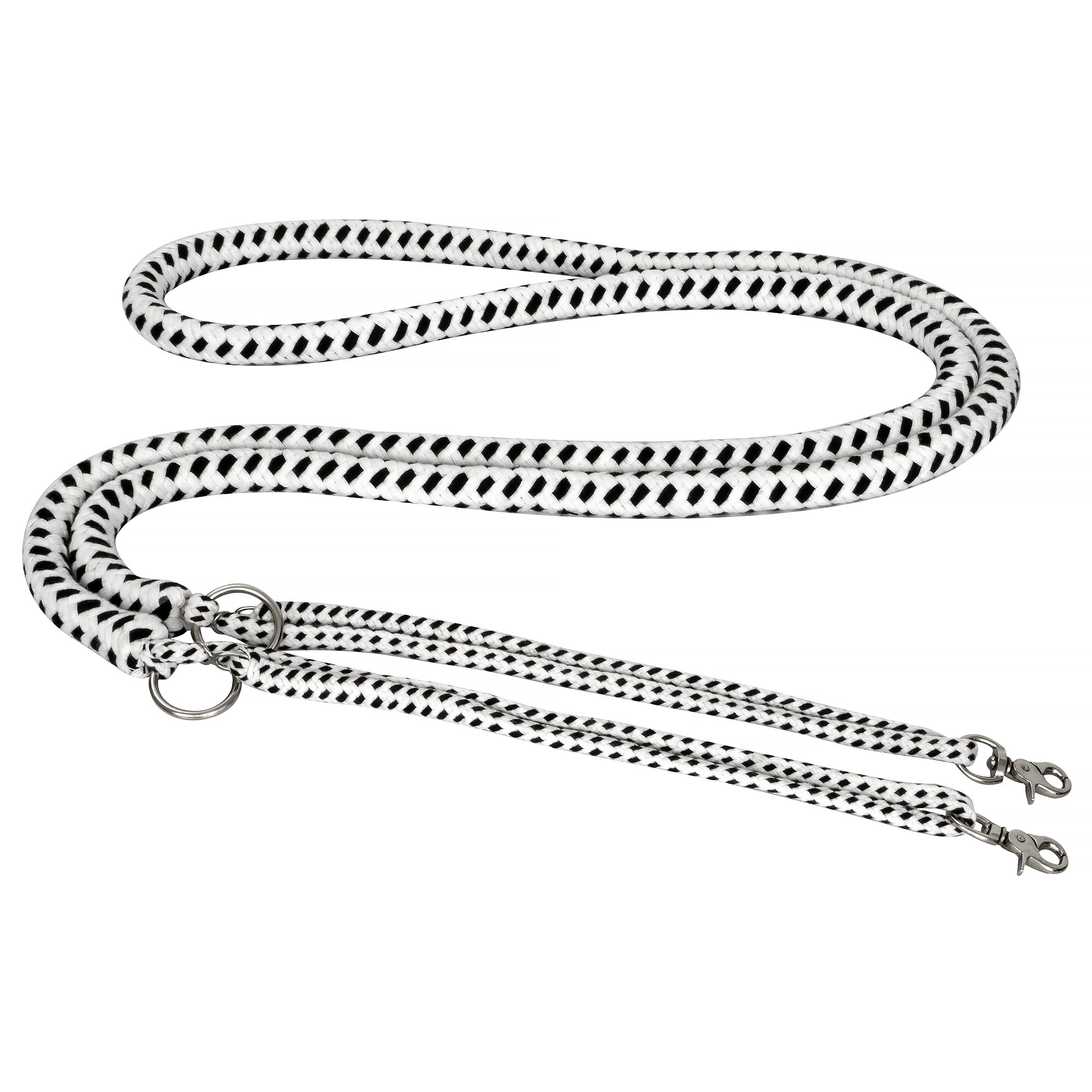 Start Soft Lunging Rope for Riding (Full, White/Black)
