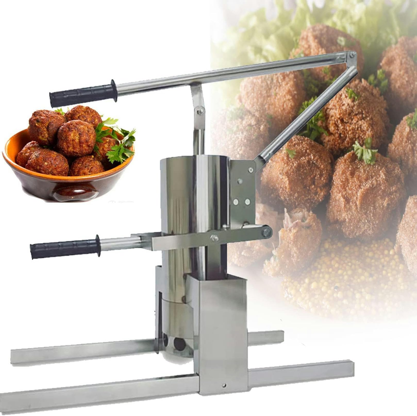 AYCDL Commercial Meatball Forming Machine, Stainless Steel Meatball Former, Automatic Beef Fish Pork Ball Maker,for Your Kitchen,Kitchen Tools