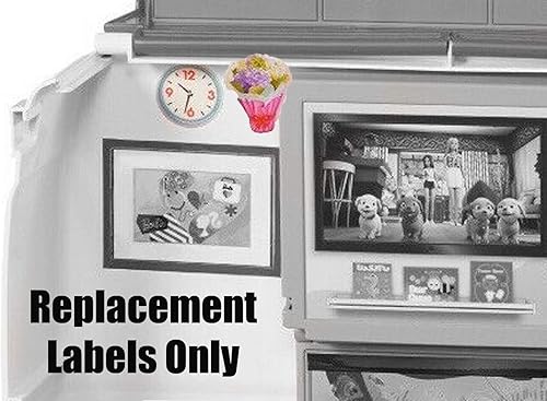 Miniatura 4 de Fisher-Pric e Calcomanías de repuesto para Barbie Care Clinic  Barbie Doll Playset FRM19 Barbie Care Clinic  Etiquetas de repuesto  Hoja D