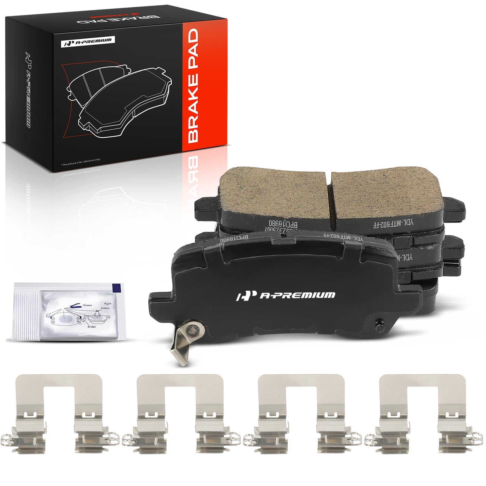 Amazon.com: A-Premium Rear Ceramic Brake Pads Set Compatible with