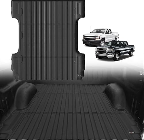 Miniatura 56 de TripleAliners - Tapete para caja de camioneta (de ejes) de 5 pies, encaje perfecto para pick-up de carga, accesorio de protección de vehículo