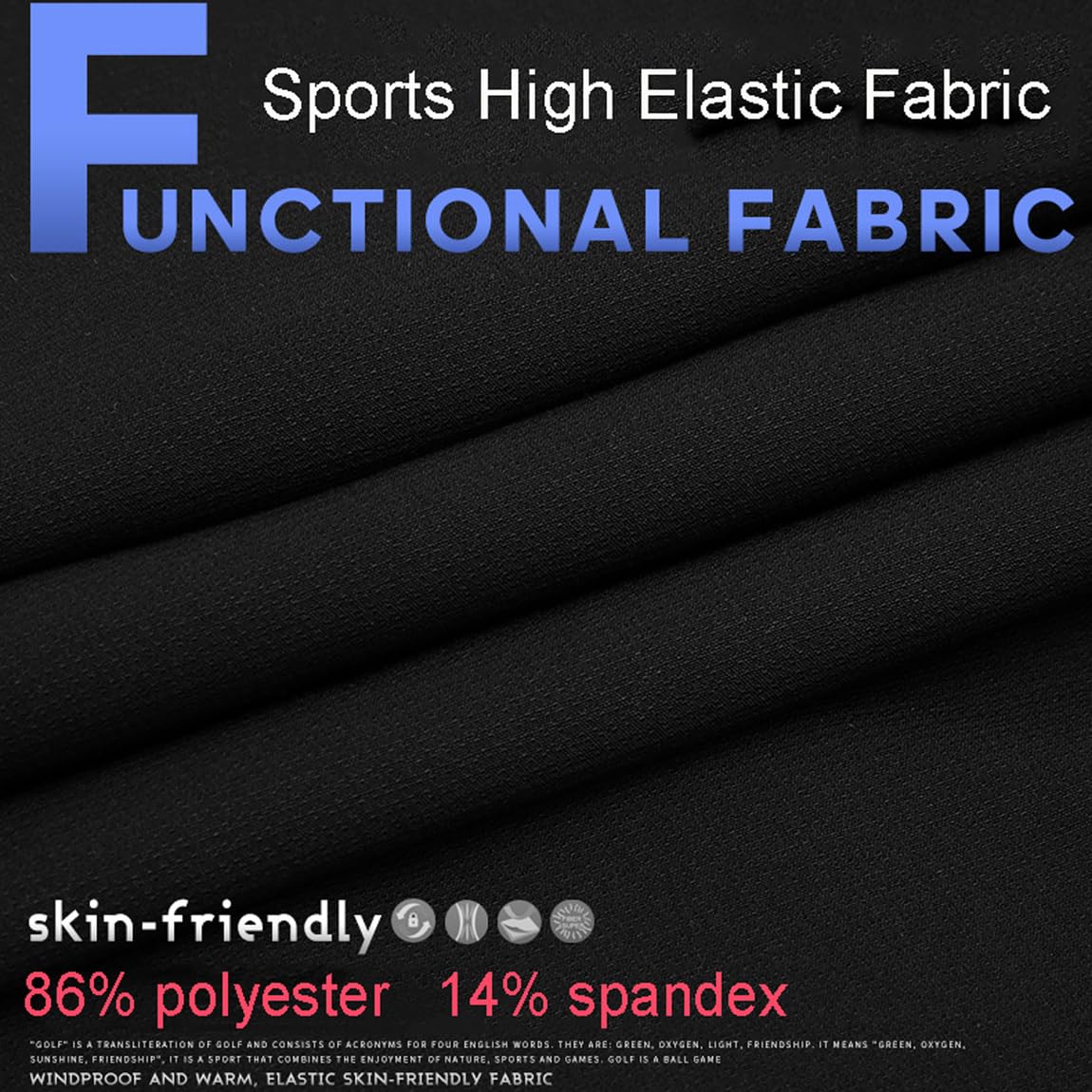 Pantaloni da Jogging da Golf da Uomo Leggeri Impermeabili Elasticizzati Pantaloni da Lavoro Casual