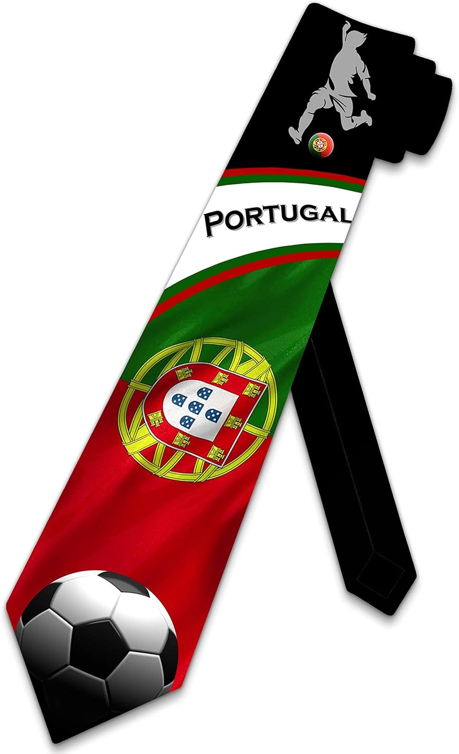 Three Rooker Sports Ties Mens Soccer Tie Portugal Necktie