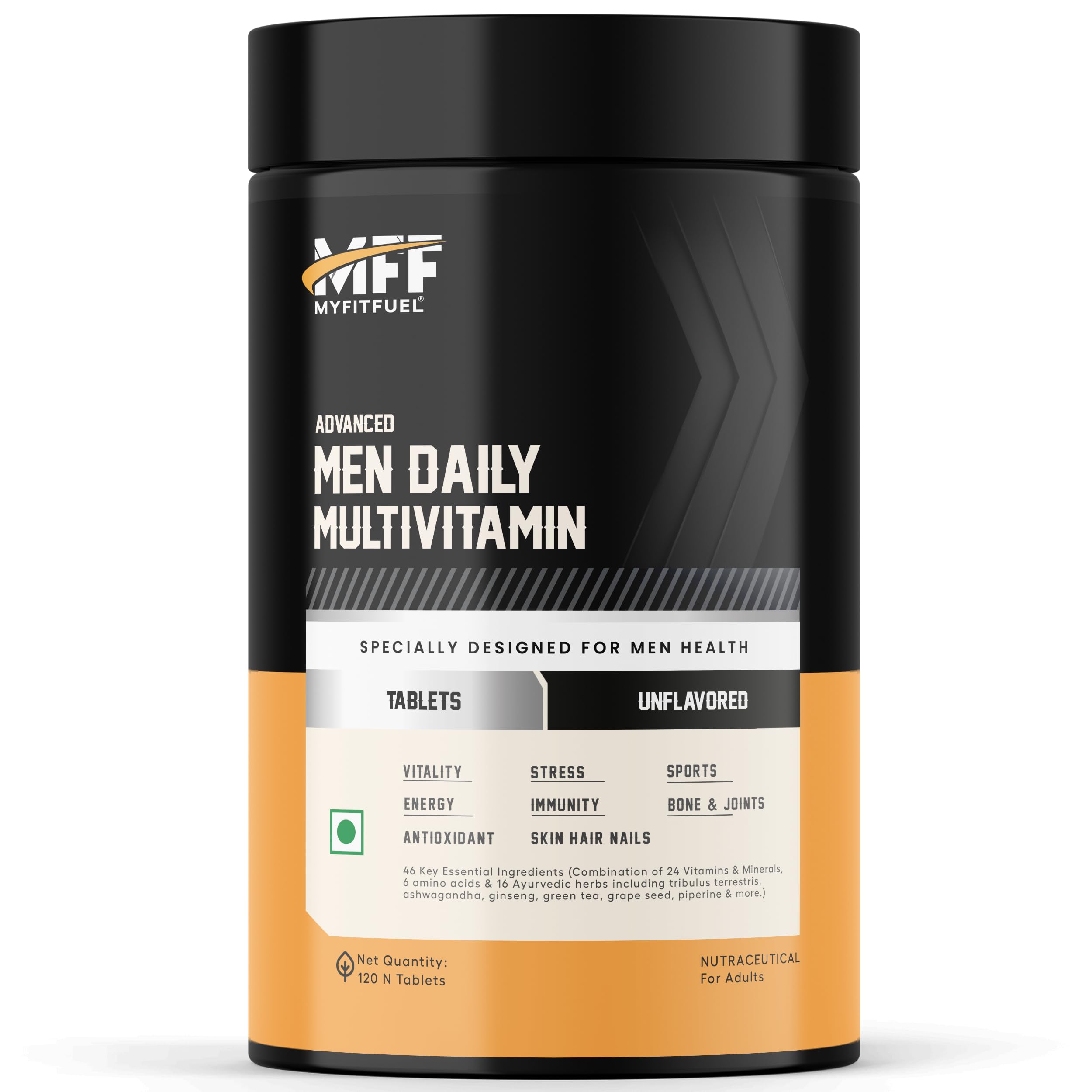 MyFitFuel Men Advance Daily Multivitamin (26 Vitamins, Minerals, Herbs, Extracts & Piperine 95%), 120 Capsules (B0922C8LFT) Amazon Price History, Amazon Price Tracker