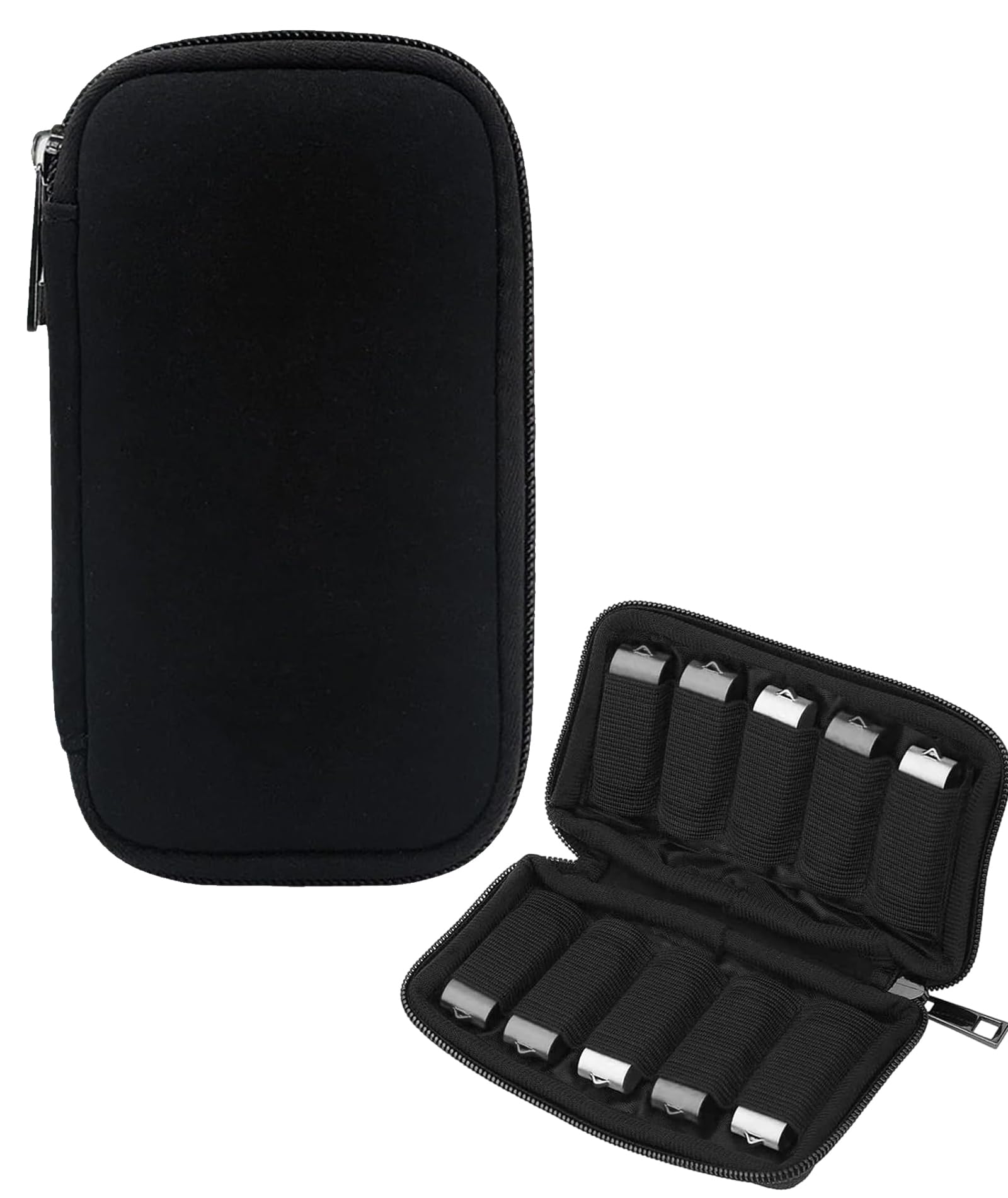1-Piece Pendrive Case, Black 10-Slot USB Flash Drive Organizer, Portable Pendrive Storage Box for Travel and Tech Accessory Organization-image-41