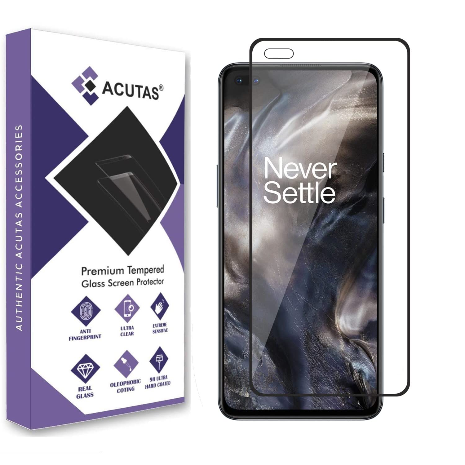 ACUTAS Tempered Glass Screen Protector Compatible for OnePlus Nord Tempered Glass with Edge to Edge Coverage and Easy Installation Kit (B08JZBCM7X) Amazon Price History, Amazon Price Tracker