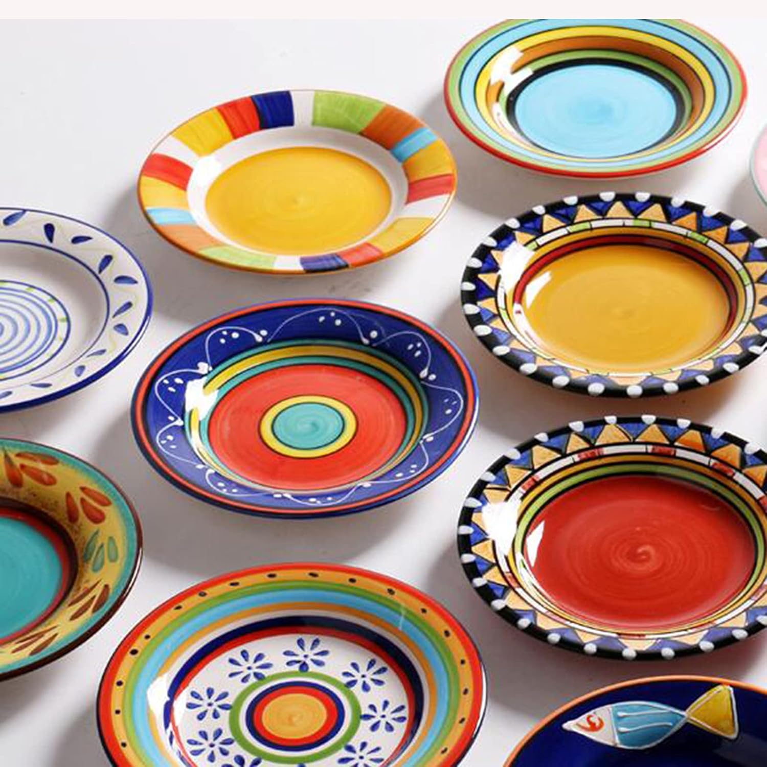 11 Piece Dinner Set 4.5 inch Small Dish Set Handmade Plate Saucer Home Ceramic Candy Plate Pickle Plate Bone Dishes
