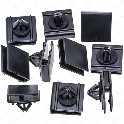 Rexka Clip de moldeo basculante con sellador para Chrysler 6509288AA Dodge Ram CV, Grand Caravan, Town & Country