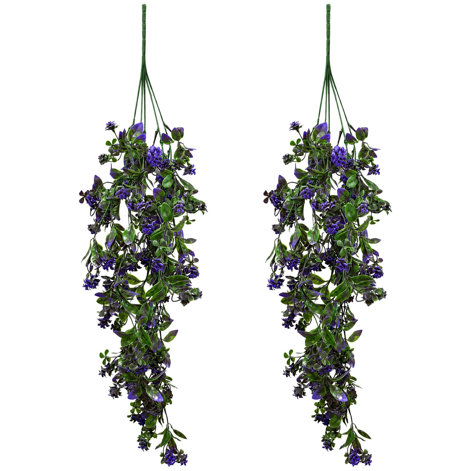 2 Pcs Artificial Hanging Flowers, 29.9 Inch Realistic Ivy Vines Greenery