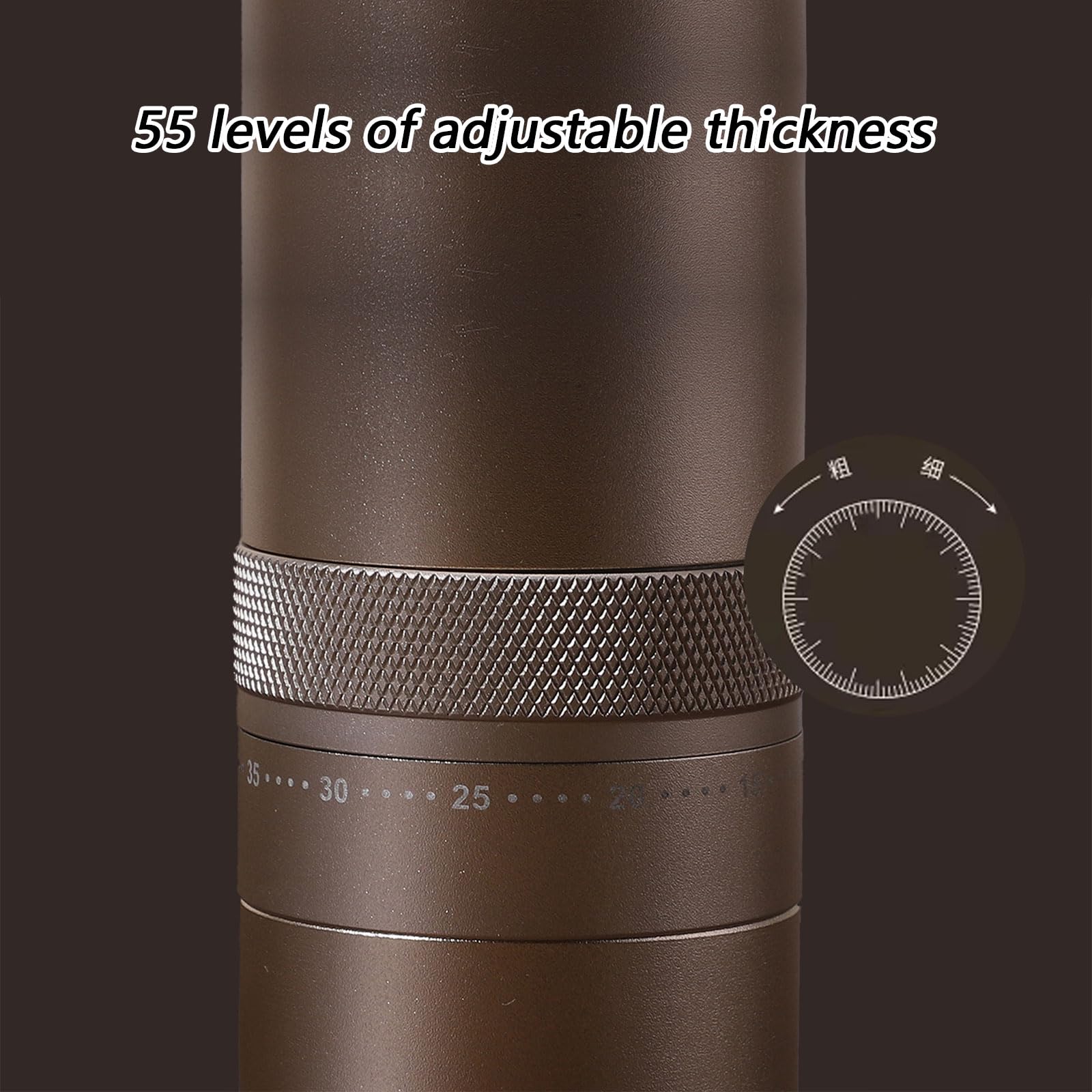 Molinillo de café Manual de Acero Inoxidable 304 de Grado médico con Materiales no tóxicos para oficinas en hogar y Uso en Exteriores Molinillo de café con Manual Núcleos de cerámica