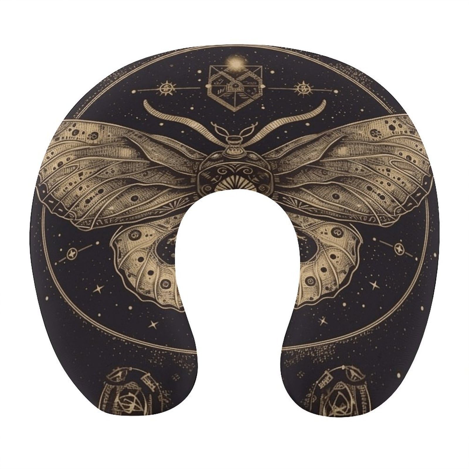 VstaDank Moth Neck Pillow Memory Foam Sleeping U Shaped Pillows Cooling Travel Head Support Pillows Super Lightweight Portable Airplane Pillow for Car Office Rest