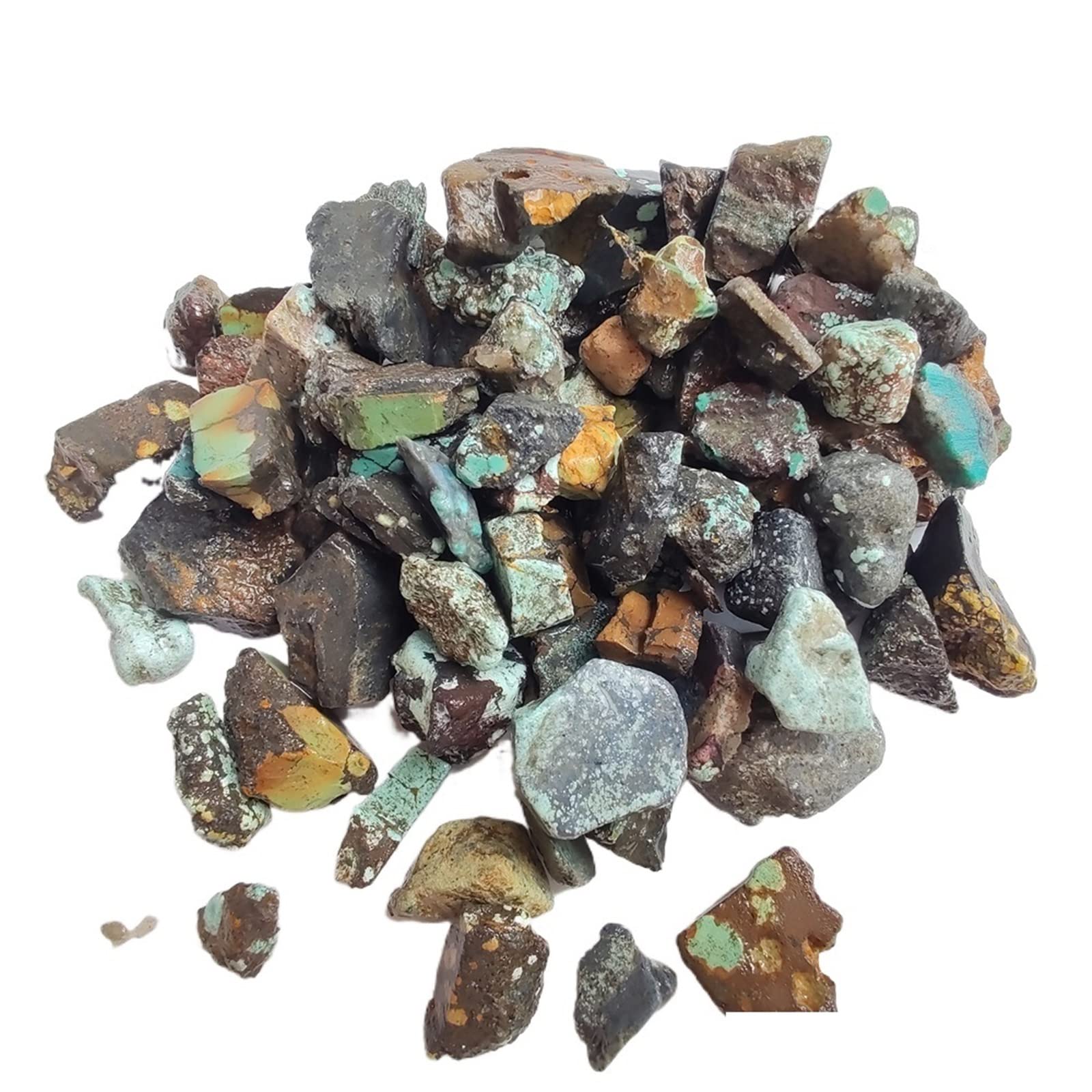 Turquoise naturelle du Hubei en pierre brute pour atelier de bijoux DIY