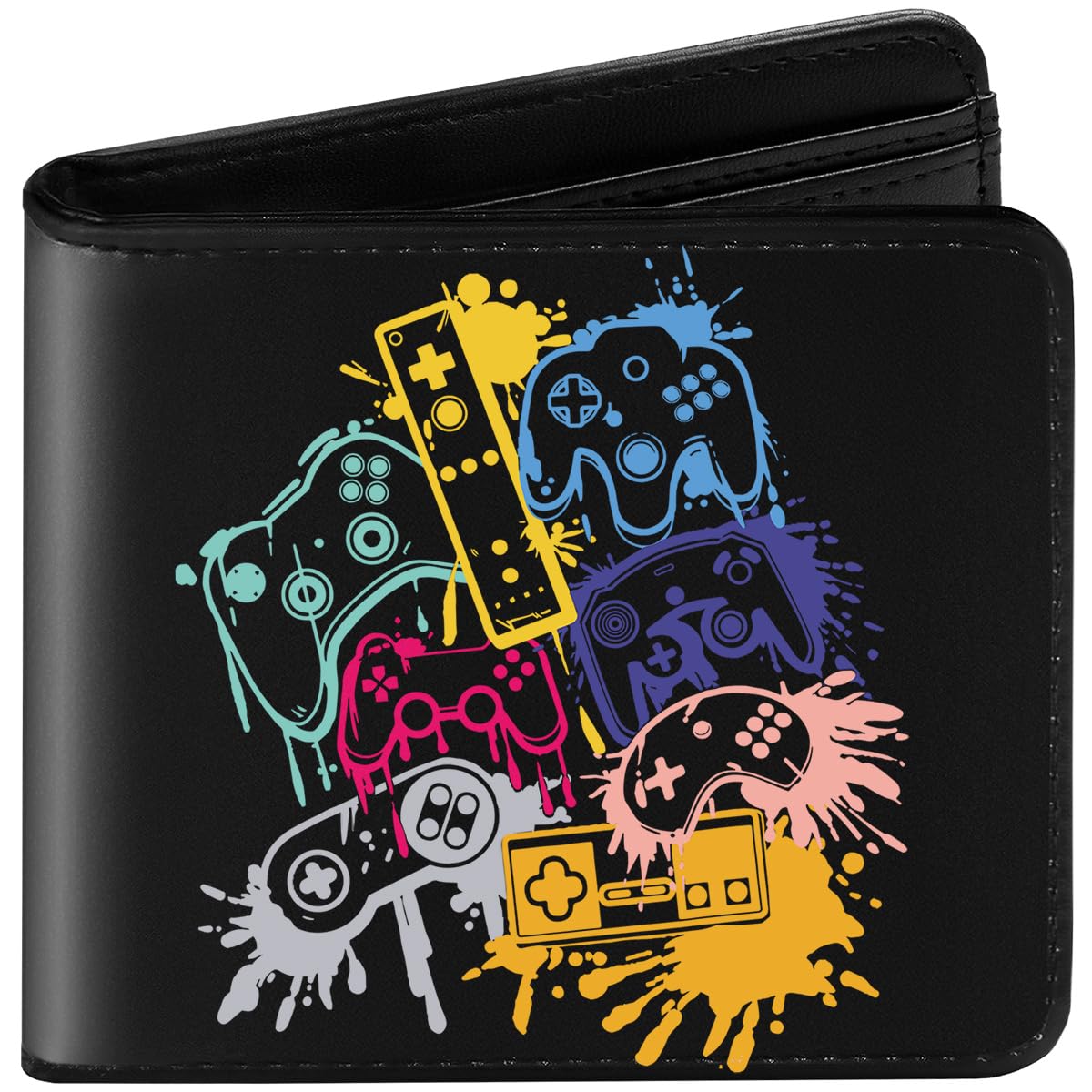 Kids Wallet for Boys, Cool Teen Boys Wallet for Kids Ages 4-5-6-7-8-9-10-11-12-13-14-15-16, Leather Wallet for Teen Boy, Gamer Gaming Video Game Teenage Teenager Youth Gifts Christmas Birthday