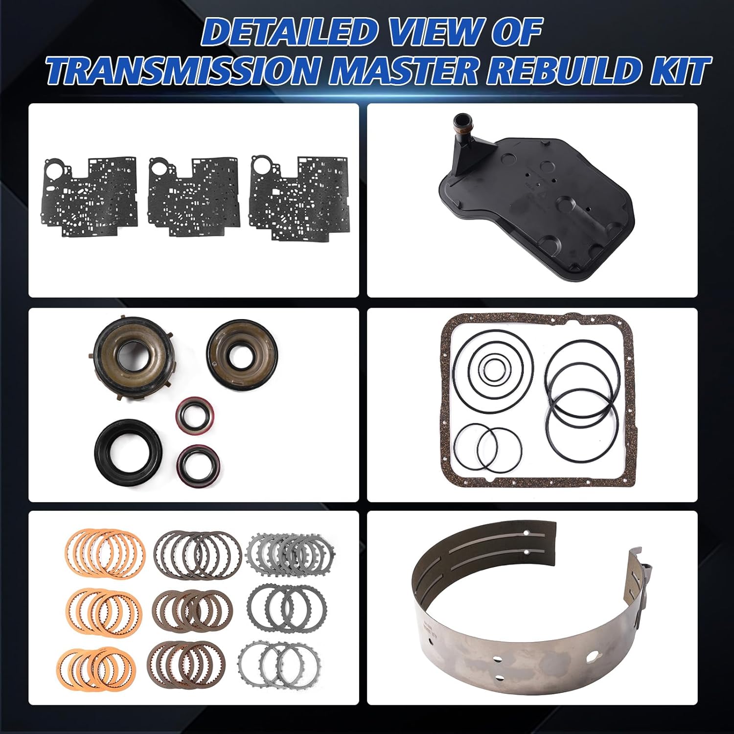 4L60E 4L65E Transmission Master Rebuild Kit Compatible with Express Silverado 1500 04-up Replace OE 4L60 4L75E 4L60E 4L65E 4L70E