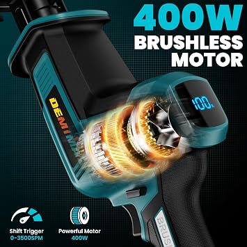 Cordless Brushless Reciprocating Saw for Makta 18V Battery (Tool only)