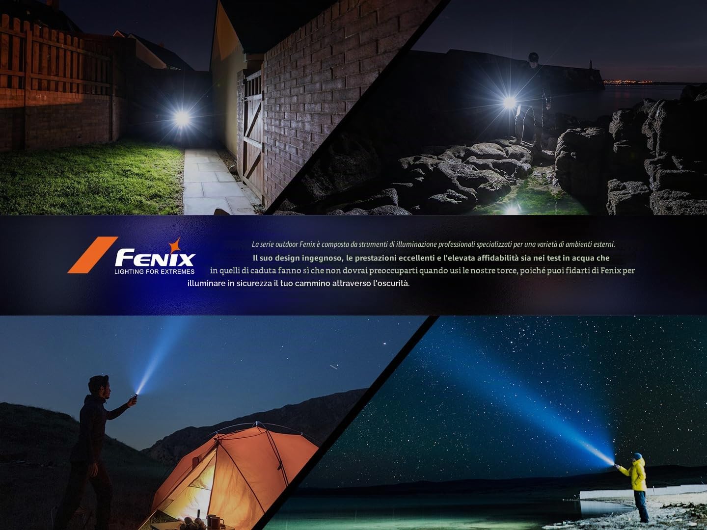 fenix PD40R v3.0, torcia a LED ricaricabile a lungo raggio ultra luminosa | 3000 lumen | 500 m | 89 ore max | interruttore rotativo meccanico | batteria di grande capacità 21700 da 5000 mAh | IP68,