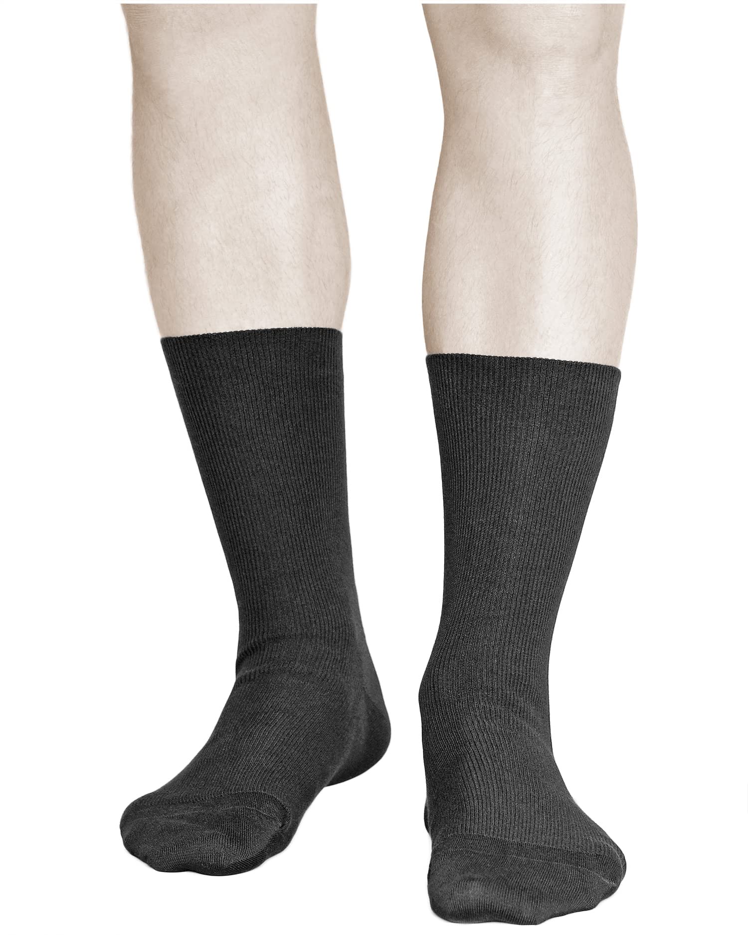 vitsocks Hombre Calcetines sin Goma Antipresión no Aprietan (3 PARES) Algodón Finos Verano Especiales sin Elástico