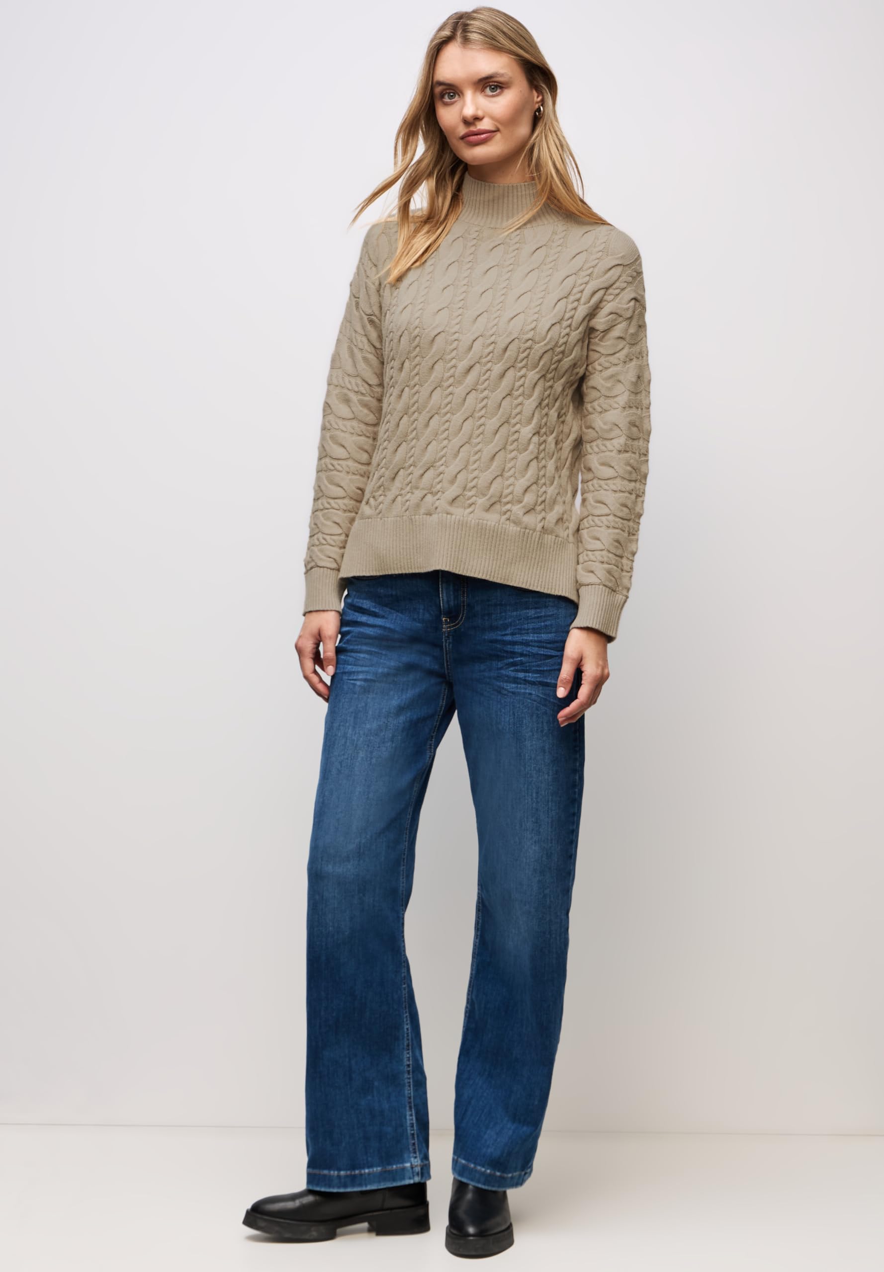 Street One Maglione con Motivo a trecce Donna