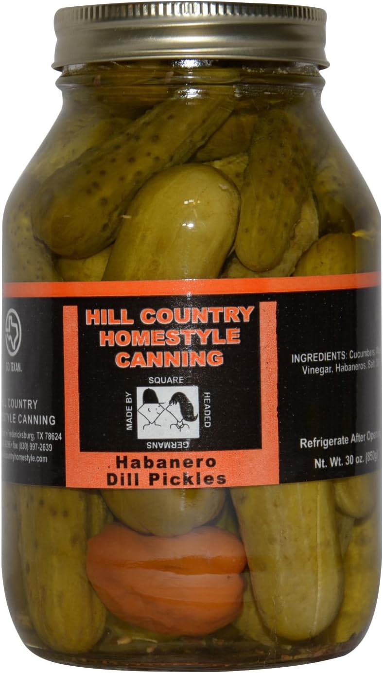 Texas Hill Country Habanero Dill Pickles 32 oz