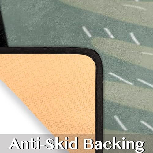 Miniatura 3 de Tapete de cocina con motivos de animales en el bosque 2 piezas tapetes acolchados antifatiga para suelo de cocina de 47 x 17 pulgadas29 x 17