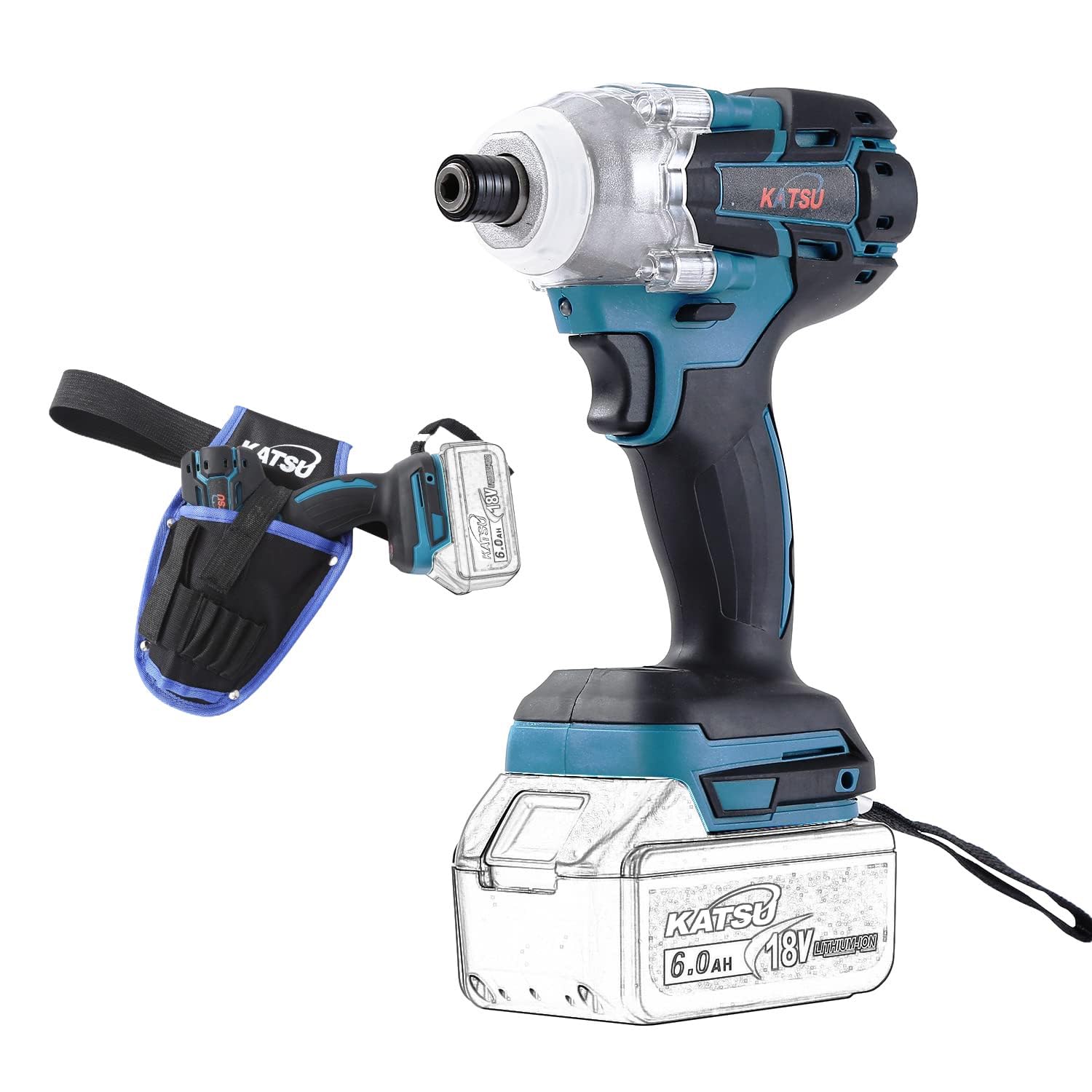 KATSU FIT-BAT Cordless Impact Screwdriver 21V Tool (No Btry) UK
